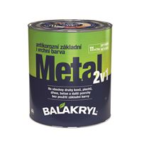 Farba Balakryl 2v1 METAL 7035 sivá 0,7 kg