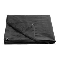 Zakrývacia plachta Tarpaulin Strong antracit s okami 2 x 8 m, 200 g/m²