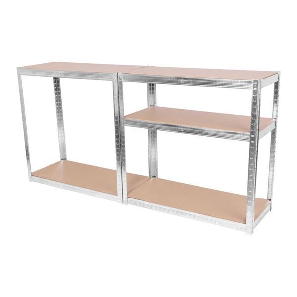 Regál Racks RAT40 MS, kovový, 5 políc MDF, 1800 x 900 x 400 mm, max. 175 kg/polica