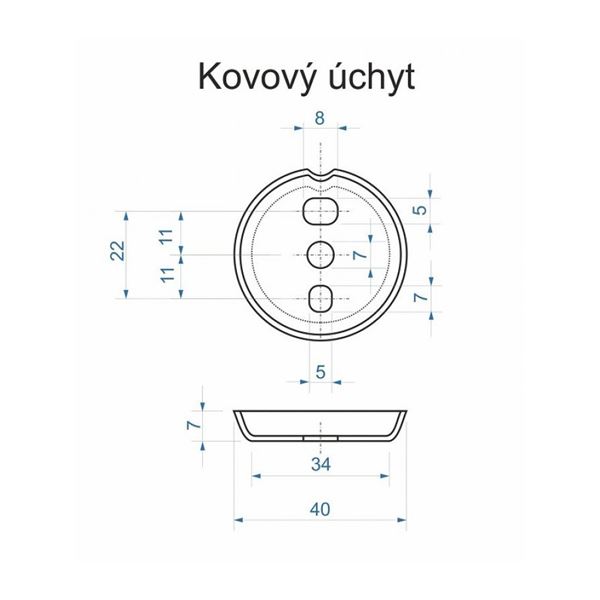 Držiak na toaletný papier s krytom ALDO, chróm